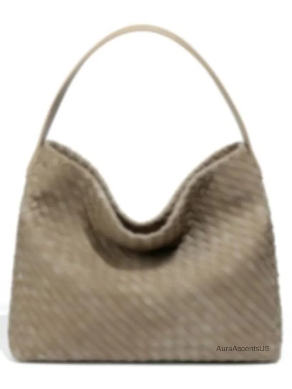 Slouchy Suede Woven Hobo Bag Crossbody Crescent Shoulder Satchel Tote